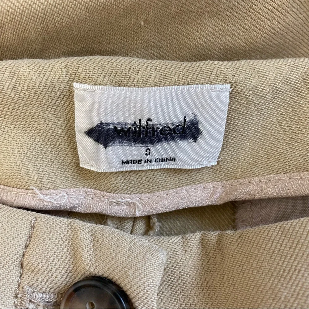 Aritzia Wilfred Cherice Linen Trouser Pants‎ Size 0